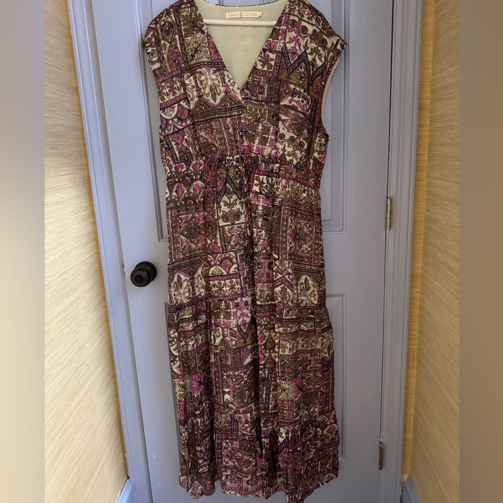 Marie Oliver Sleeveless maxi dress
